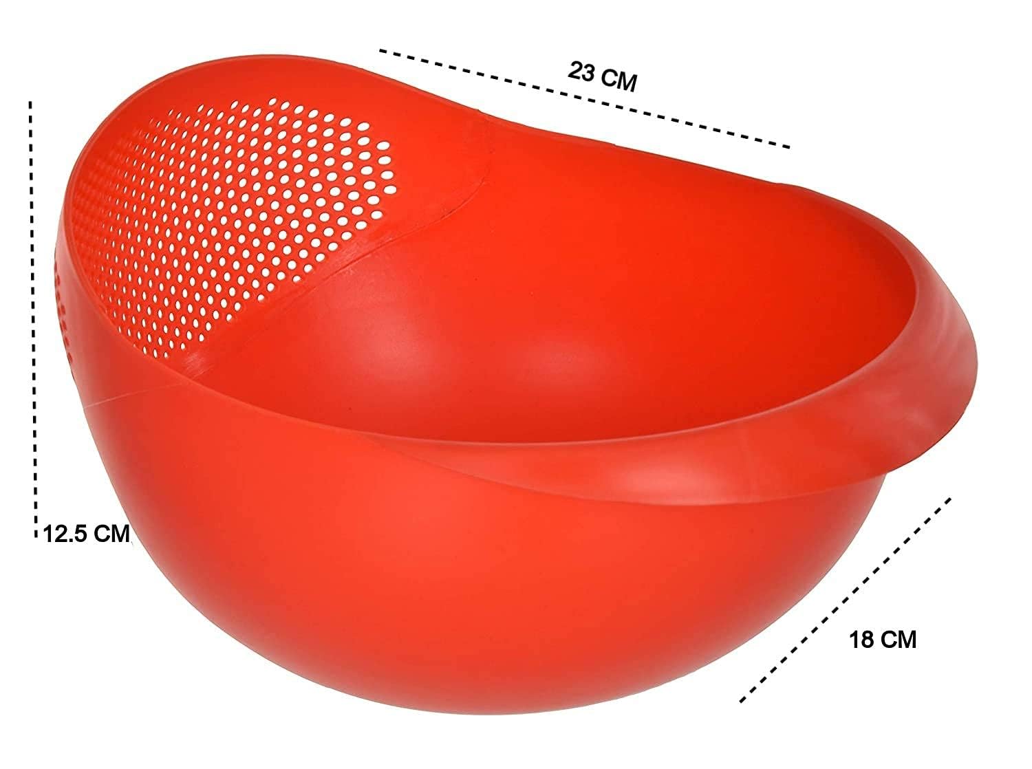 Clazkit Food Strainer Colander, Fruit Basket, Pasta Strainer, Vegetable Strainer, Kitchen Sieve, Washing Bowl, Unbreakable, (Col
